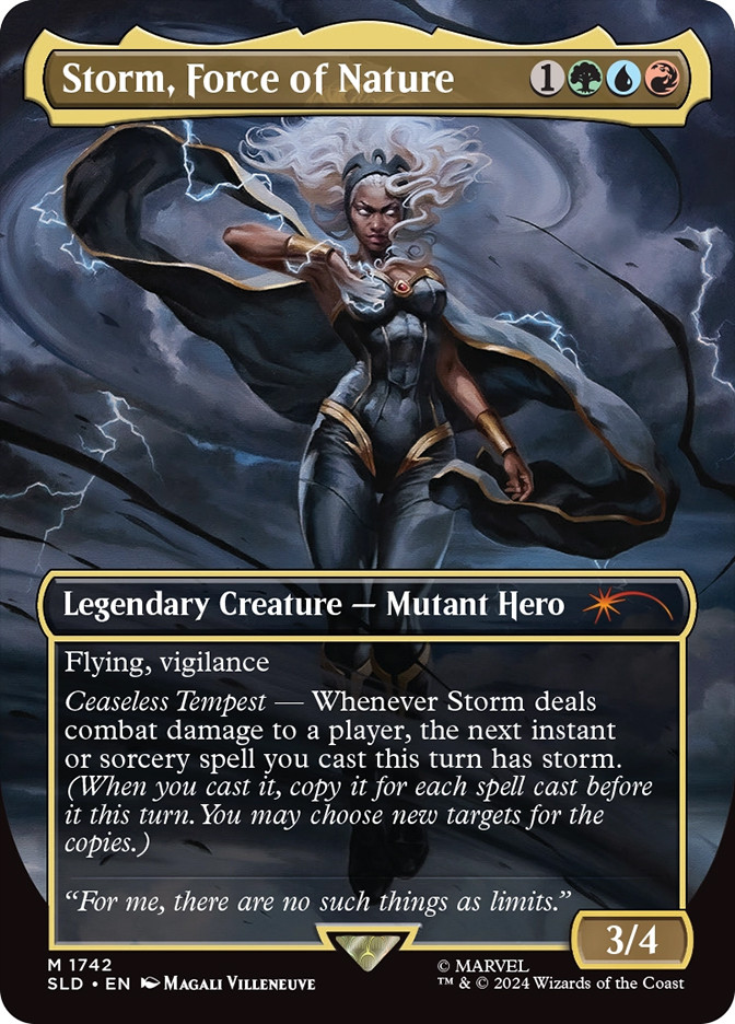mtg storm,force of nature シークレットレイアー Storm, Force of Nature (Marvel) (Secret Lair) (Borderless