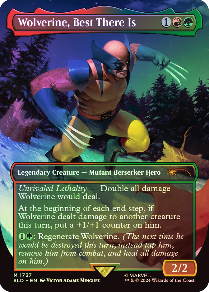 MTG マーベル SL Secret Lair Wolverine foil MTG FOIL Wolverine, Best There Is Marvel Secret Lair