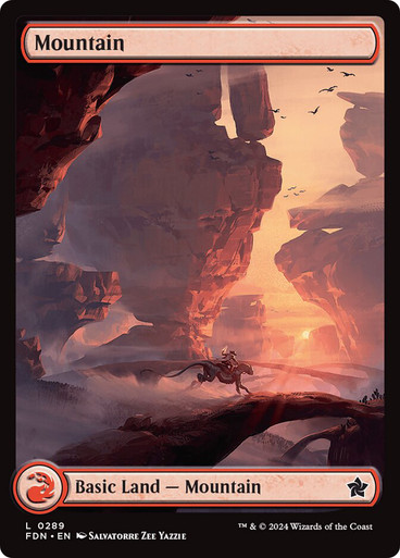 Mountain (#289) (Full Art) | Foundations | Star City Games