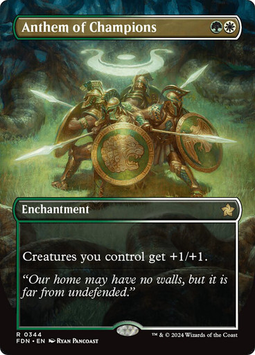 anthem cards mtg Gaea's (MM3) [The List] Outlaws of Thunder Junction Commander (OTC) #82 Illustrated by Matt Stewart Magic Magic The Gathering - Outlaws