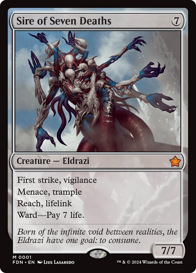 MTG Sire of Seven Deaths - Foundations #001 | eBay