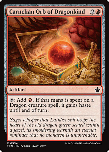 MTG Orb of Dragonkind アンパサンド版 Carnelian Orb of Dragonkind | Foundations | Star City Games