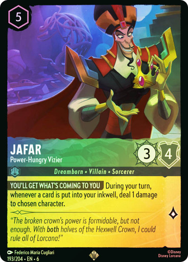 Jafar - Power-Hungry Vizier | Azurite Sea | Star City Games