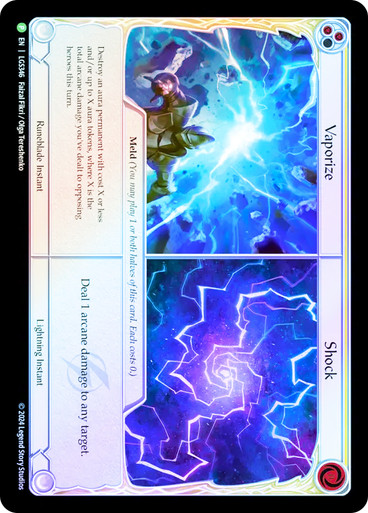 Vaporize // Shock (Blue) (Armory Event) | Promotional Cards | Star