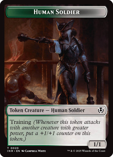 Human Soldier Token} // {Tamiyo, Field Researcher Emblem