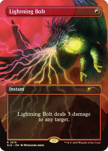 MTG Lightning Bolt *FOIL* Secret Lair Drop 086 NM | eBay