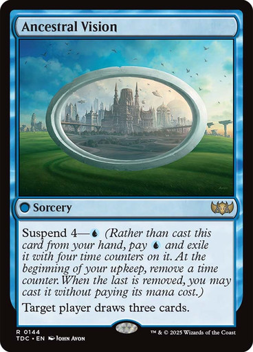 MTG ANCESTRAL VISION FOIL JP 祖先の幻視 PSA10 Ancestral Vision | Tarkir: Dragonstorm Commander | Star City Games
