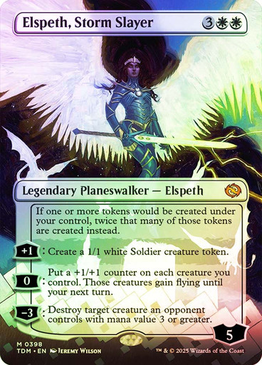 Elspeth, Storm Slayer (Borderless) | Tarkir: Dragonstorm