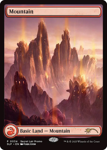 MTG 基本土地 山/Mountain Foil 3枚 Secret Lair Mountain | Secret Lair Drop | Star City Games