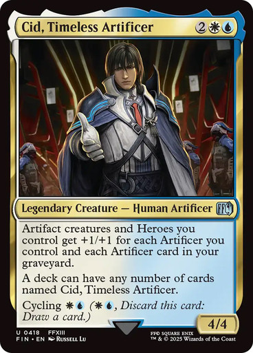 cid mtg cards Cid is taking the "Jump" ability quite literally. #MTGxFINALFANTASY #FF7