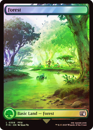 forest final fantasy mtg [306] [Full Art] [FINAL FANTASY] [Foil]  Face to Face Games Basic Land. 2025 MTG Japanese Commander Final