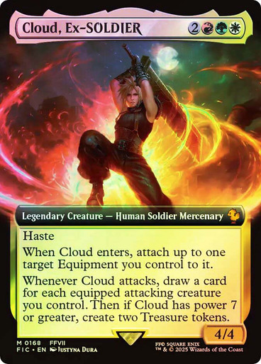 MTG 元ソルジャー、クラウド/Cloud, Ex-SOLDIER プレイマット Cloud, Ex-SOLDIER - Final Fantasy – MTGPlaymats