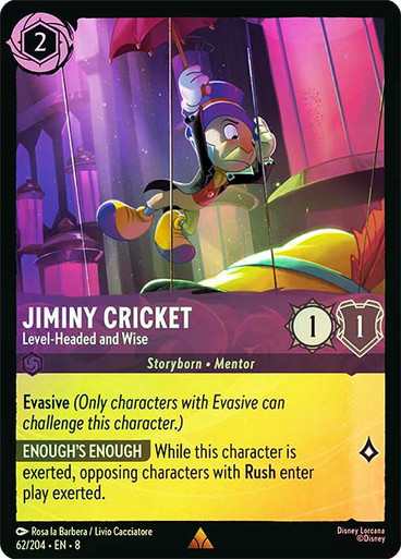 Eq　Jiminy craft language　ill his clover jiminy-cricket-level-headed-