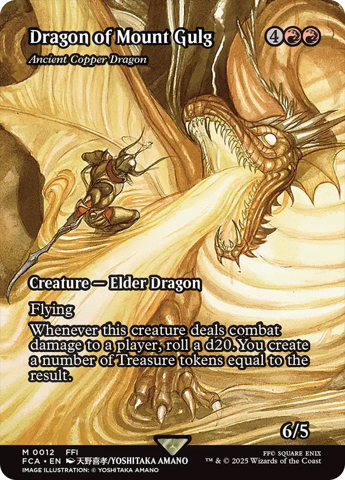 ancient copper dragon final fantasy mtg Dragon of Mount Gulg