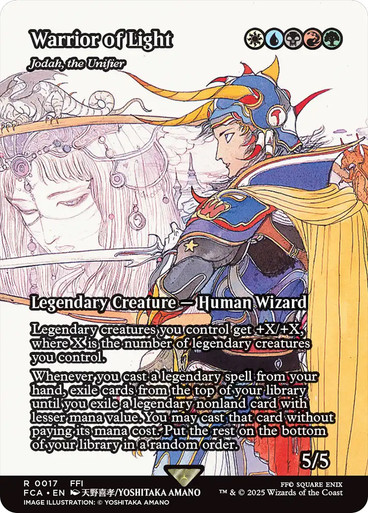 jodah final fantasy mtg Warrior of Light - Jodah, the Unifier (Showcase) [FINAL : Through the Ages] Jodah, the Unifier  Dominaria