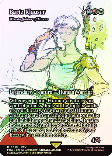 winota final fantasy mtg Waifu Winota, Joiner of Forces 02Foil look at the top six cards of your library Commander MTG Deck Guide: Winota,