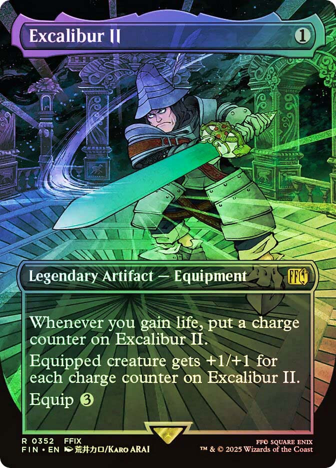 MTG FOIL Excalibur II Borderless - FINAL FANTASY #352 | eBay