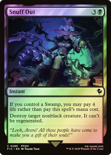 殺し 4枚 Snuff Out JP サージ Foil 285 FIC MTG SnuffOut__68956.1752599466.386