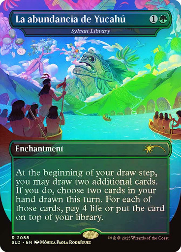 Sylvan Library (ECRET_SLD_2058-ENF)、Magic: The Gathering、kayou
