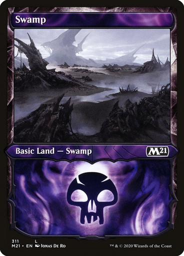 Swamp (M21-311)、Magic: The Gathering、kayou