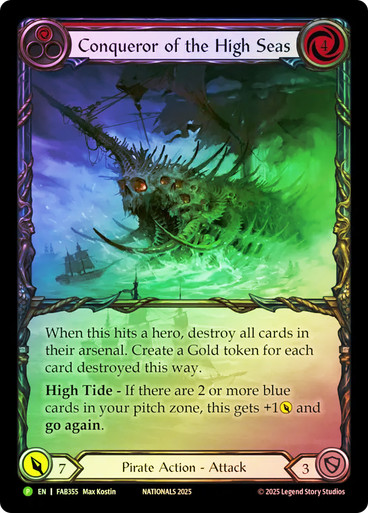 その他 Conqueror of the High Seas cold foil Conqueror of the High Seas (Nationals) (Extended Art