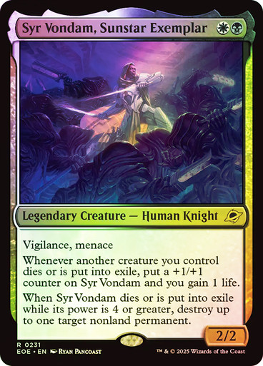 Syr Vondam, Sunstar Exemplar | Edge of Eternities | Star City Games