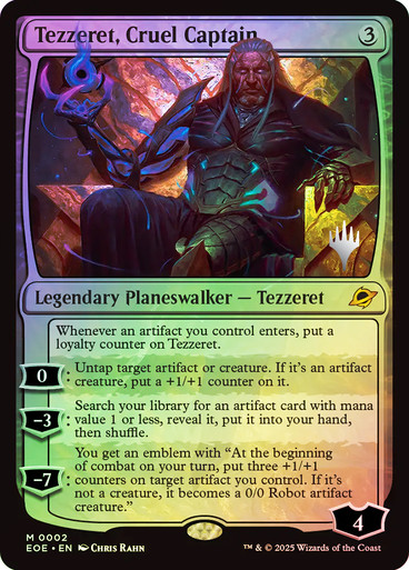 Tezzeret, Cruel Captain (Promo Pack) (Edge of Eternities) | Promo