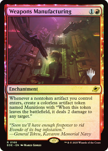 Weapons Manufacturing (PRM-PP_EOE_168-ENF)、Magic: The Gathering、kayou
