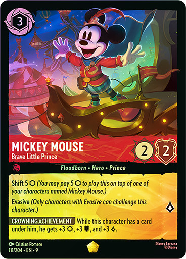 ロルカナ ミッキー Brave Little Prince #111 foil mickey-mouse-brave-little-