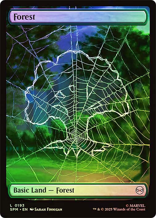 MTG FOIL Forest(#193) Full Art - Marvel's Spider-Man #193 | eBay