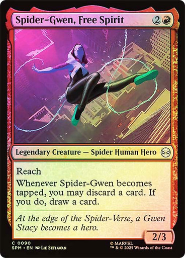 Spider-Gwen, Free Spirit (SPM-090)、Magic: The Gathering、kayou