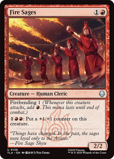 Fire Sages (TLA-136)、Magic: The Gathering、kayou
