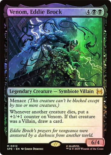 MTG エディ・ブロック/Eddie Brock Foil ヴェノム Eddie Brock | Venom, Lethal Protector [SPM] Foil 【BIGWEB