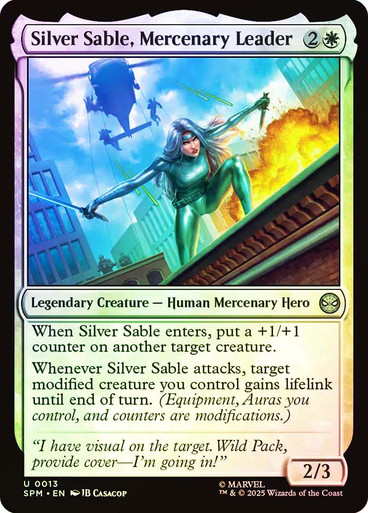 Silver Sable, Mercenary Leader、Magic: The Gathering、kayou