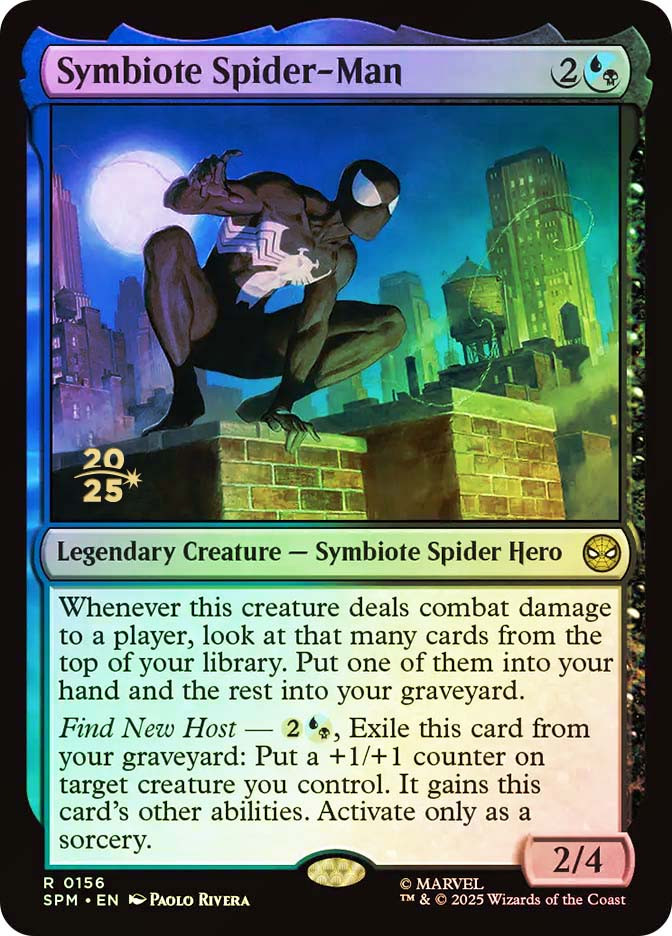 MTG FOIL Symbiote Spider-Man(Prerelease) (Marvel's Spider-Man