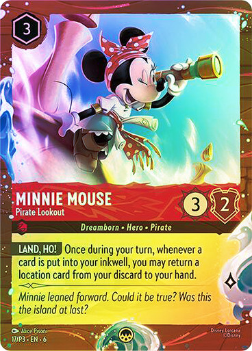 Minnie Mouse - Pirate Lookout (Disney Cruise) | Promotional Cards