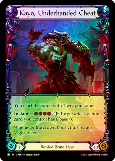 Kayo, Underhanded Cheat (Calling) | Promotional Cards | Star City