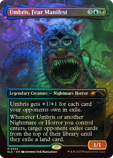 mtg umbris fear manifest commander deck Furbis, is the next build. Adding as much Universes Beyond to the deck, because theres nothing scarier than Universes Beyond in this game., #magicthegathering #mtg #mtgreels target opponent exiles cards from the top of their library until they exile a land card. Umbris, Fear Manifest Nightmare Horror