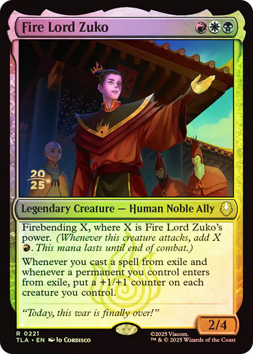 Fire Lord Zuko (Prerelease) (Avatar: The Last Airbender) | Promo