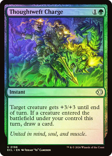 Thoughtweft Charge SGL-MTG-ECL-198-ENF、Magic: The Gathering、kayou