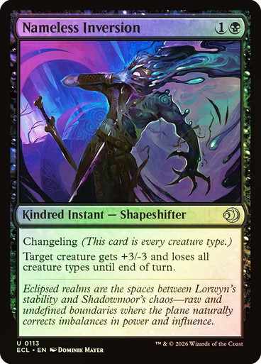 Nameless Inversion SGL-MTG-ECL-113-ENF、Magic: The Gathering、kayou