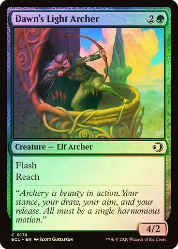 Dawn's Light Archer SGL-MTG-ECL-174-ENF、Magic: The Gathering、kayou