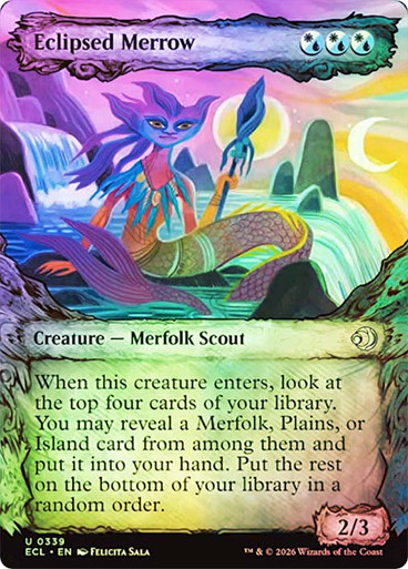 Eclipsed Merrow SGL-MTG-ECL2-339-ENF、Magic: The Gathering、kayou