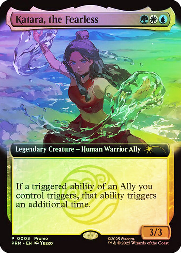 katara promo card mtg ebay Magic The Gathering - Avatar The Last Airbender The Last Airbender. Katara the Fearless Promo |