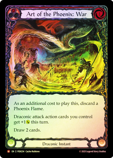 Art of the Phoenix War 不死鳥の技 RF 英語 2枚 art-of-the-phoenix-war-