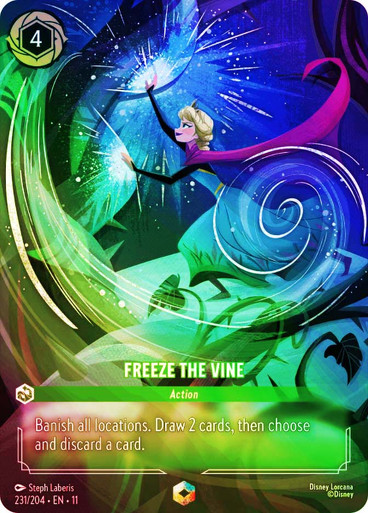 lorcana freeze card 001-042 Elsa - Spirit of Winter Lorcana Card