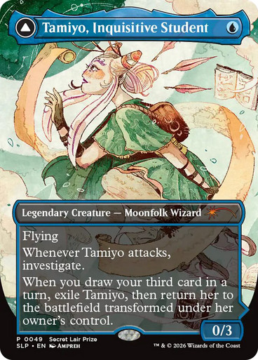 Tamiyo, Inquisitive Student // Tamiyo, Seasoned Scholar (Secret