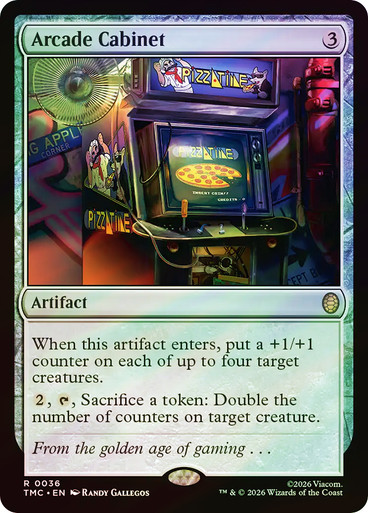 mtg arcade cards MTG: Secret Lair Mint / near mint condition trading card Arcade Cabinet | Teenage Mutant