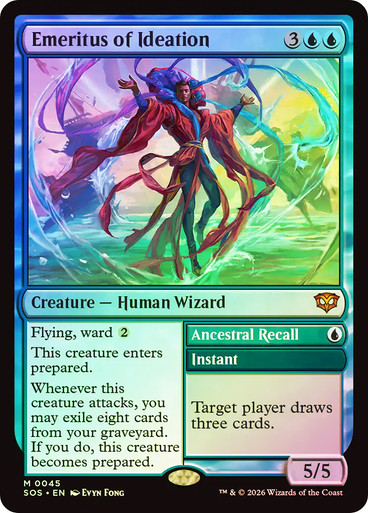 Emeritus of Ideation // Ancestral Recall | Secrets of Strixhaven