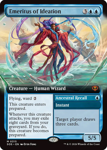 Emeritus of Ideation // Ancestral Recall | Secrets of Strixhaven